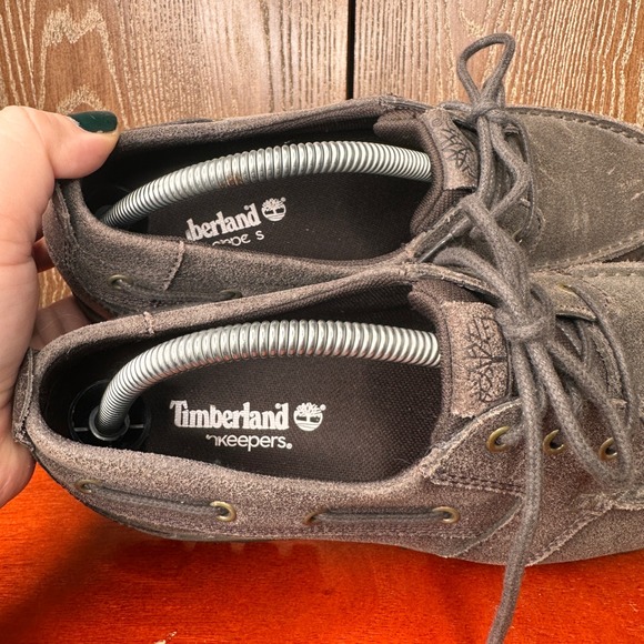 Timberland Boat Shoes Lace Up Dark Brown Leather Men US 9 Waterproof EarthKeeper - Picture 5 of 11